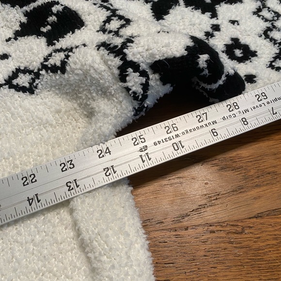 Time & Tru Fuzzy half zip sweater- size xxl - Picture 7 of 8